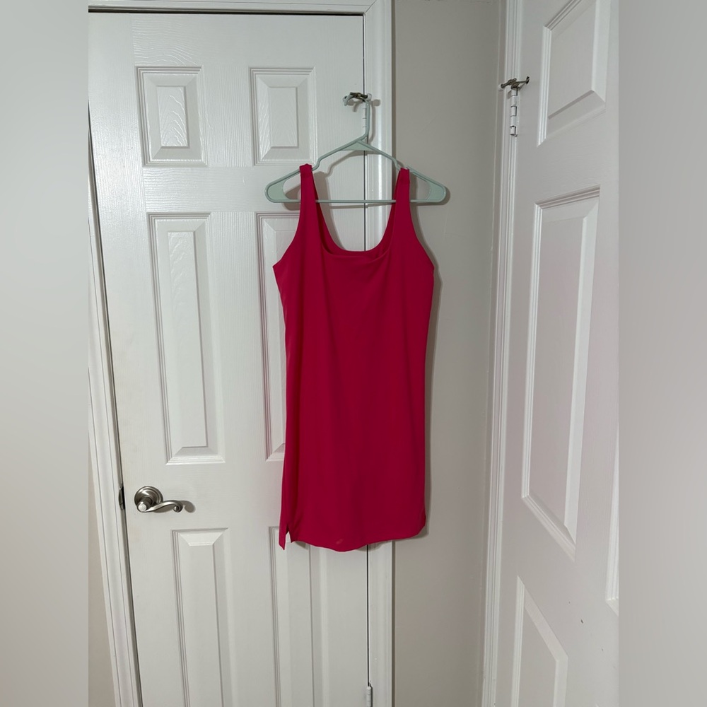 Hot Pink Old Navy PowerSoft Shelf-Bra Support Dress